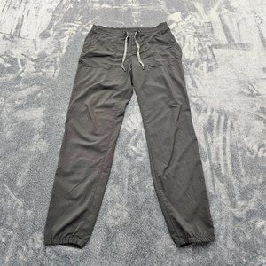 Eddie Bauer Jogger Pants womens size small Black Elastic drawstring